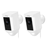 Spotlight Cam Wired Outdoor Rectangle Security Camera, White (3-Pack) - Super Arbor