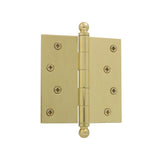 4 in. Ball Tip Residential Hinge with Square Corners in Oil-Rubbed Bronze - Super Arbor