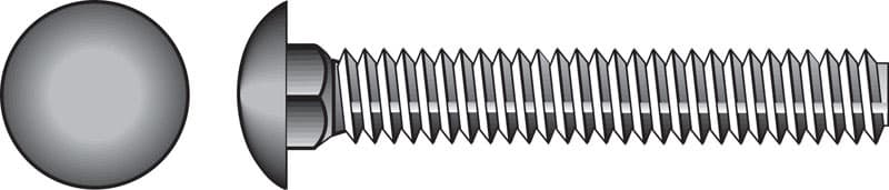 Hillman 1/4 in. x 2-1/2 in. Stainless Steel Carriage Bolt, 25-Pack