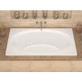 Imperial 7 ft. Acrylic Center Drain Rectangular Drop-in Non-Whirlpool Bathtub in White - Super Arbor
