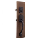 Heritage Black Door Handleset and Waverlie Lever Trim - Super Arbor
