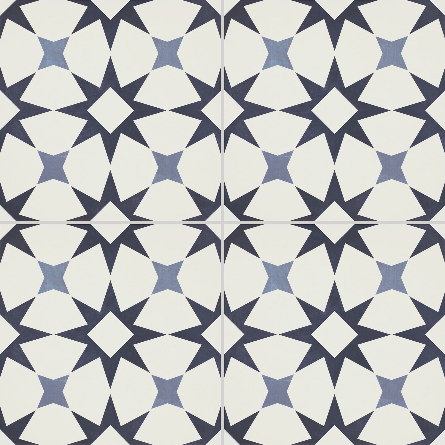 Daltile Memoir Cosmo Blue 12-in x 12-in Matte Ceramic Patterned Floor and Wall Tile product image