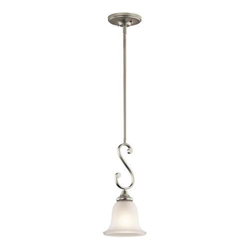 Kichler Monroe Olde Bronze Transitional Etched Glass Bell Pendant Light - Super Arbor