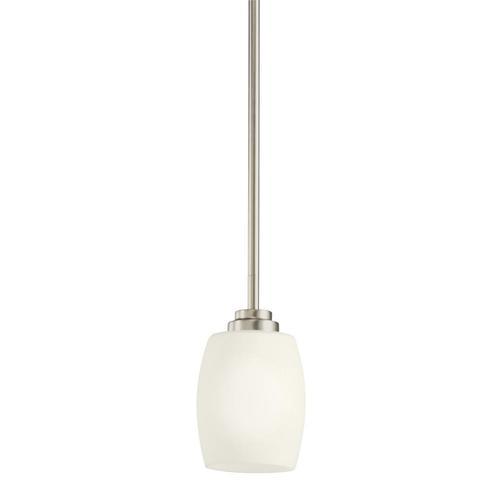 Kichler Eileen Olde Bronze Modern/Contemporary Etched Glass Cylinder LED Pendant Light - Super Arbor