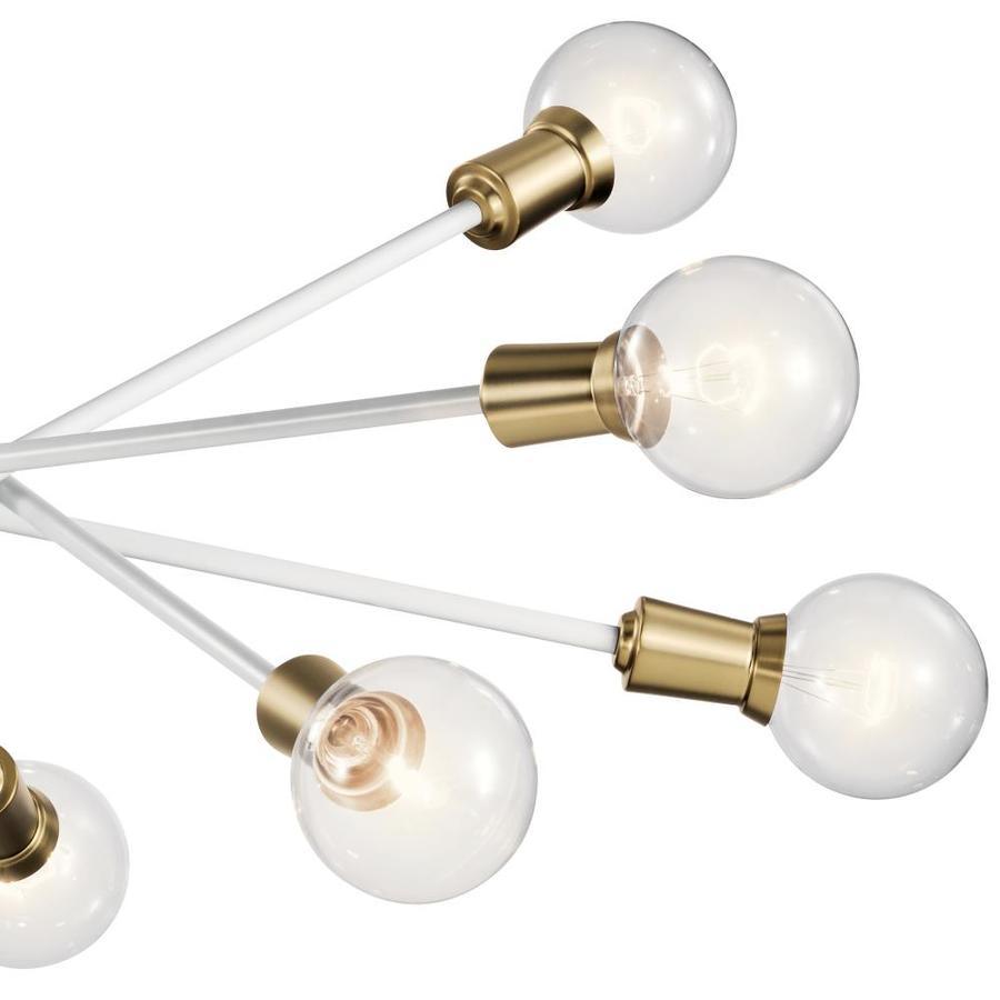Kichler Armstrong 10-Light Natural Brass Modern/Contemporary Chandelier - Super Arbor