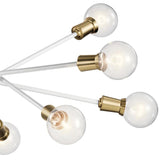 Kichler Armstrong 10-Light Natural Brass Modern/Contemporary Chandelier - Super Arbor