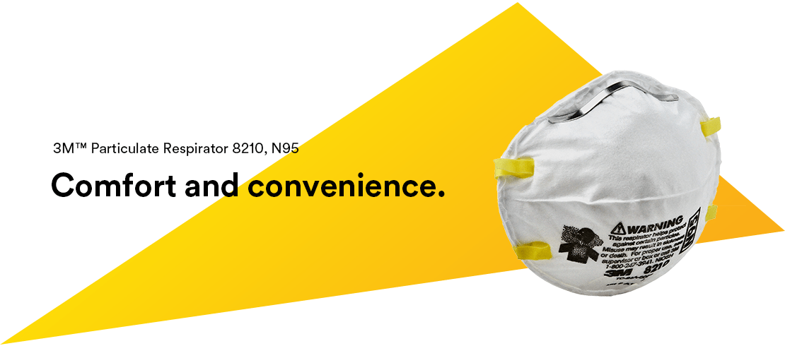 3M 3-Pack Disposable Sanding and Fiberglass Safety Mask, 8210 N95