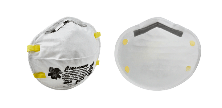 3M 3-Pack Disposable Sanding and Fiberglass Safety Mask, 8210 N95