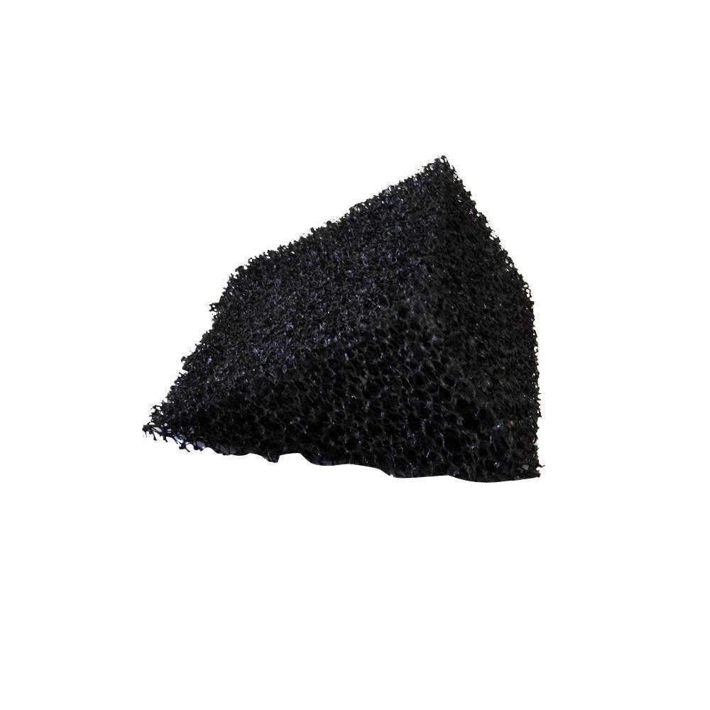 4 ft. 5K Style Inserts Black Foam Wedge Gutter Guard (8-Box) - Super Arbor