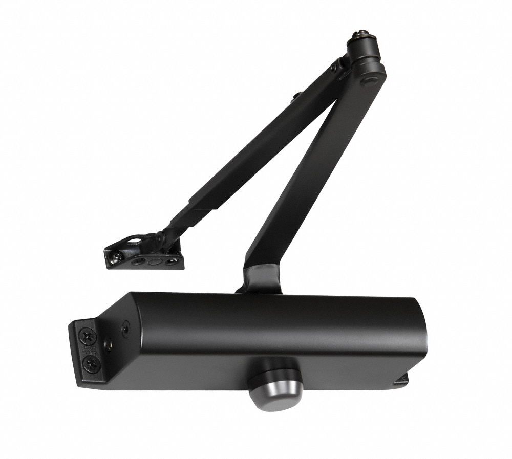 ASSA ABLOY ACCENTRA Black Door Closer - Grade 2, Medium Duty for Versatile Mounting