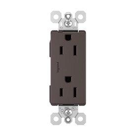 Legrand radiant Dark Bronze 15-Amp Decorator Tamper Resistant Residential Outlet - Hardwarestore Delivery