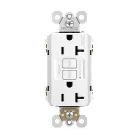 Legrand radiant White 20-Amp Decorator GFCI Residential/Commercial Outlet - Hardwarestore Delivery