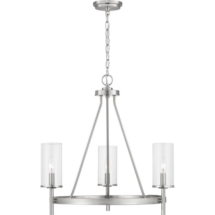 Progress Lighting Strahan 3-Light Black Transitional Chandelier - Super Arbor