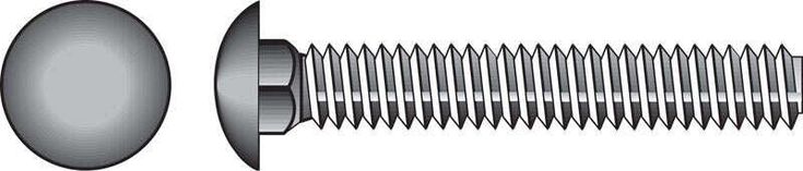 Hillman 3/8 in. x 5-1/2 in. Zinc-Plated Steel Carriage Bolt, 50-Pack