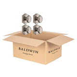 Prestige Carnaby Satin Nickel Hall/Closet Door Knob (4-Pack) - Super Arbor