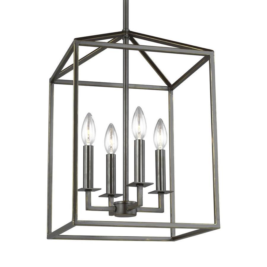Sea Gull Lighting Perryton Blacksmith Transitional Square Pendant Light - Super Arbor