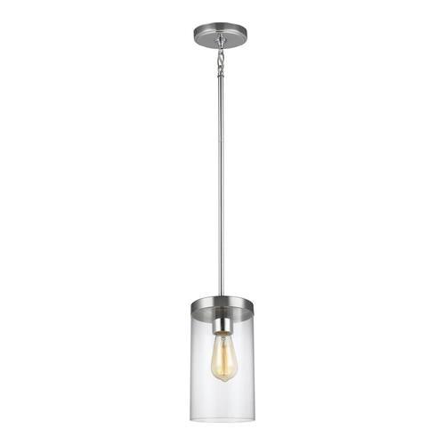 Sea Gull Lighting Zire Brushed Oil Rubbed Bronze Modern/Contemporary Clear Glass Cylinder Pendant Light - Super Arbor