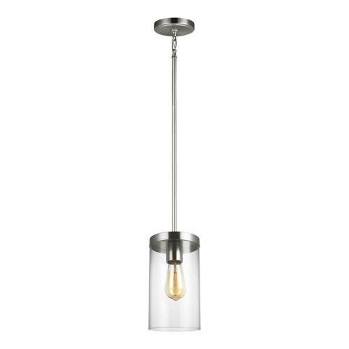 Sea Gull Lighting Zire Brushed Oil Rubbed Bronze Modern/Contemporary Clear Glass Cylinder Pendant Light - Super Arbor