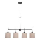 Sea Gull Lighting Stirling Brushed Nickel Traditional Cylinder Kitchen Island Light - Super Arbor