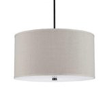 Sea Gull Lighting Dayna Brushed Nickel Modern/Contemporary Drum Pendant Light - Super Arbor