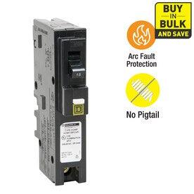 Square D Homeline 15-Amp 1-Pole Combination Arc Fault Circuit Breaker - Hardwarestore Delivery
