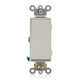 Decora 15 Amp 3-Way AC Quiet Rocker Switch, White - Super Arbor