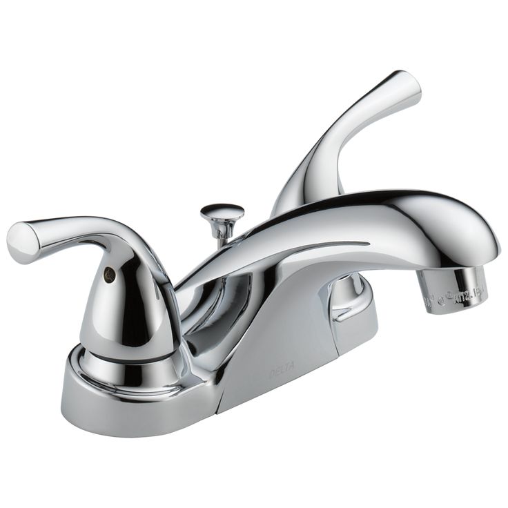New Lower Price; Delta Foundations Chrome 2-Handle 4-in Centerset WaterSense Bathroom Sink Faucet with Drain