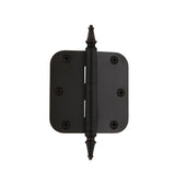 3.5 in. Steeple Tip Residential Hinge with 5/8 in. Radius Corners in Antique Brass - Super Arbor