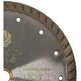 Whirlwind USA 7 in. Turbo Rim Diamond Blade for Dry or Wet Cutting Concrete, Stone, Brick and Masonry