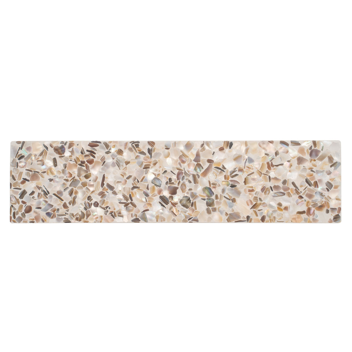 Apollo Tile Amalfi Ivory White with Copper flecks 3-in x 12-in Glossy Natural shell Patterned Floor and Wall Tile product image