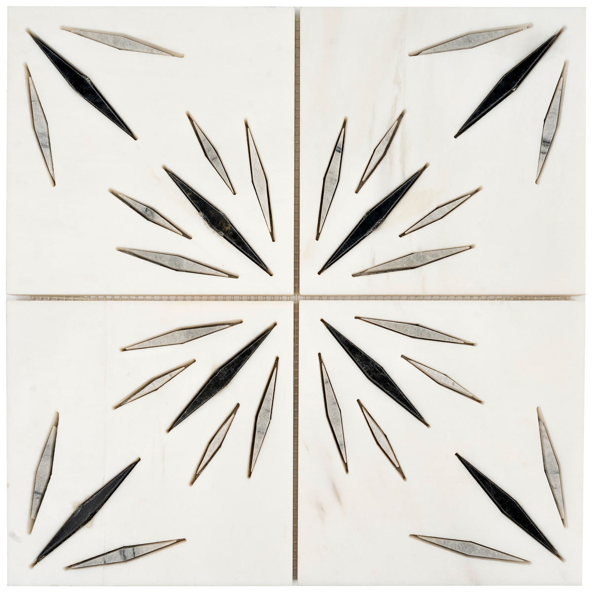 Apollo Tile Artisana White 12-in x 12-in Honed Natural stone Marble Patterned Mosaic Floor and Wall Tile product image