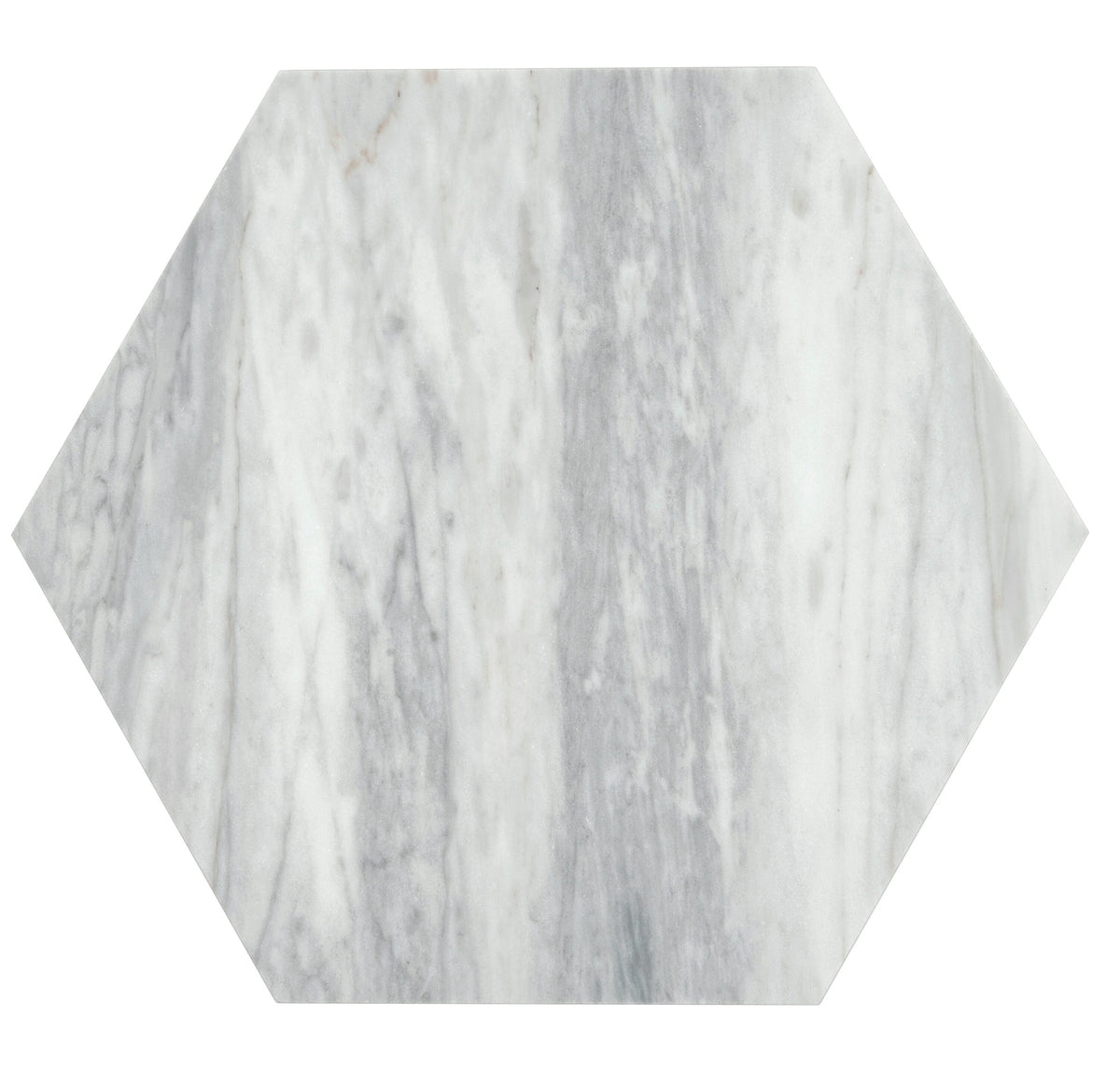 Apollo Tile Toscana Light Gray 10-in x 10-in Honed Natural stone Marble Patterned Hexagon Floor and Wall Tile product image