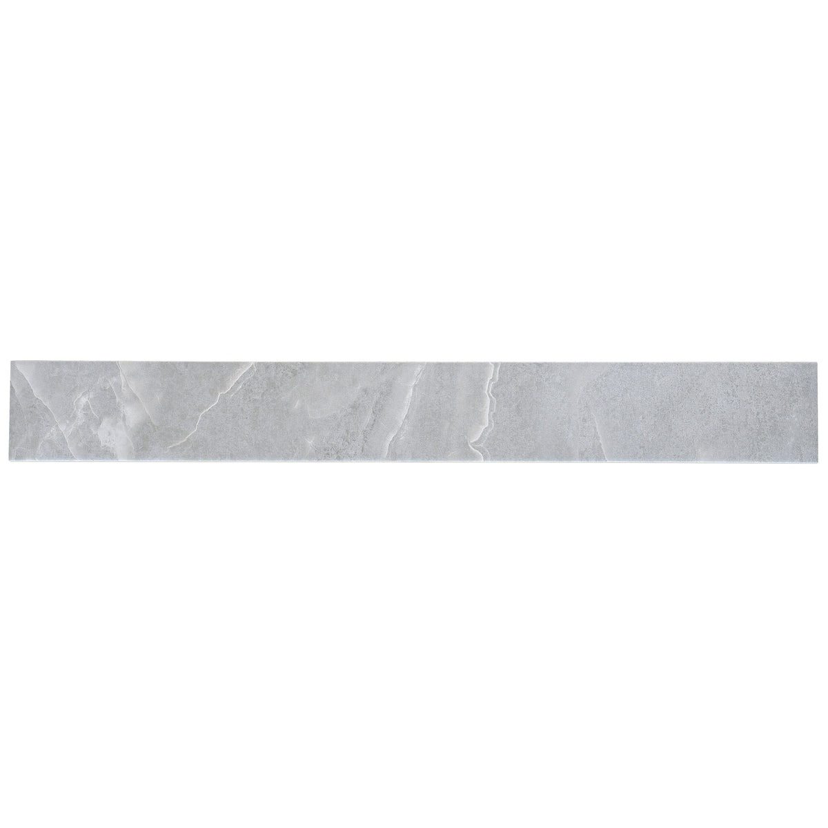 Apollo Tile Cordera Soft Grey 3-in x 24-in Matte Porcelain Encaustic Floor and Wall Tile product image