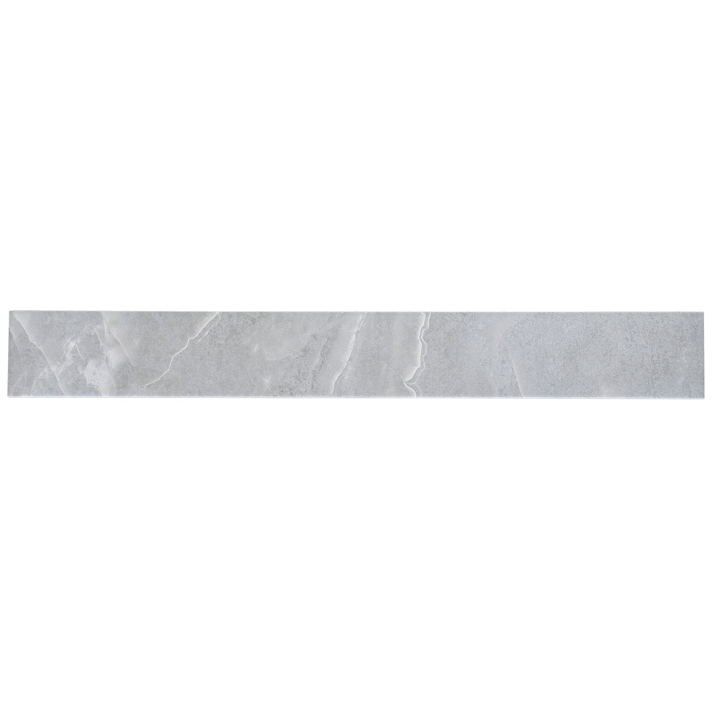 Apollo Tile Cordera Soft Grey 3-in x 24-in Matte Porcelain Encaustic Floor and Wall Tile product image