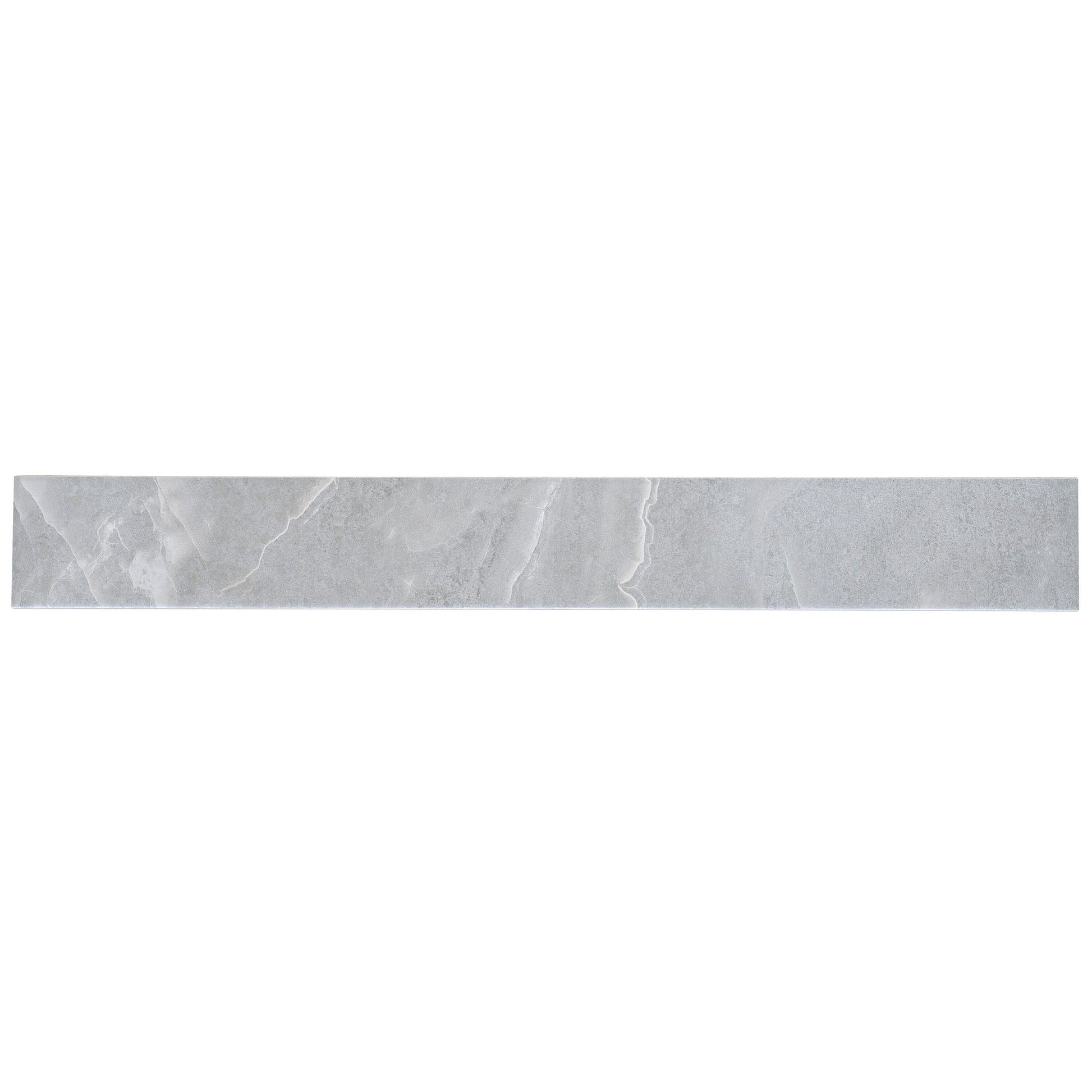 Apollo Tile Cordera Soft Grey 3-in x 24-in Matte Porcelain Encaustic Floor and Wall Tile product image