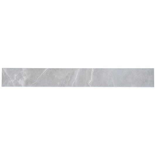 Apollo Tile Cordera Soft Grey 3-in x 24-in Matte Porcelain Encaustic Floor and Wall Tile product image