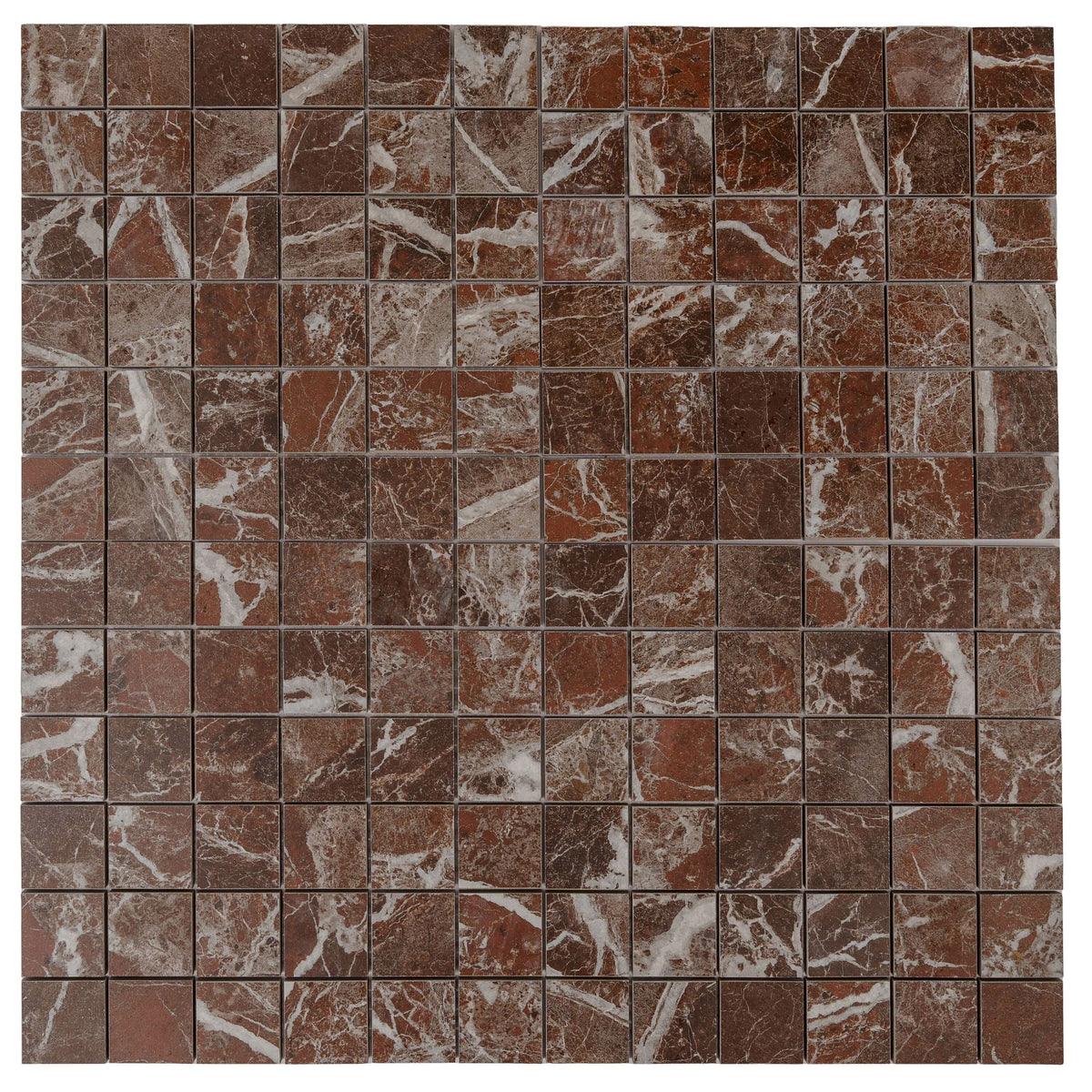 Apollo Tile Regalia Rosso Levanto 12-in x 12-in Matte Porcelain Encaustic Mosaic Floor and Wall Tile product image