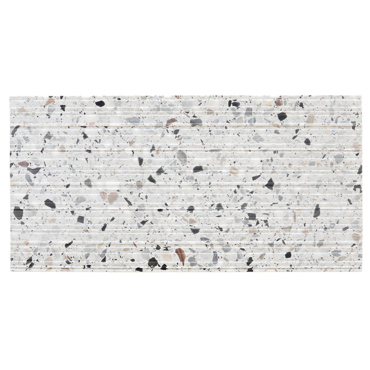Apollo Tile Terraforma White 12-in x 24-in Honed Natural stone Marble Patterned Wall Tile product image