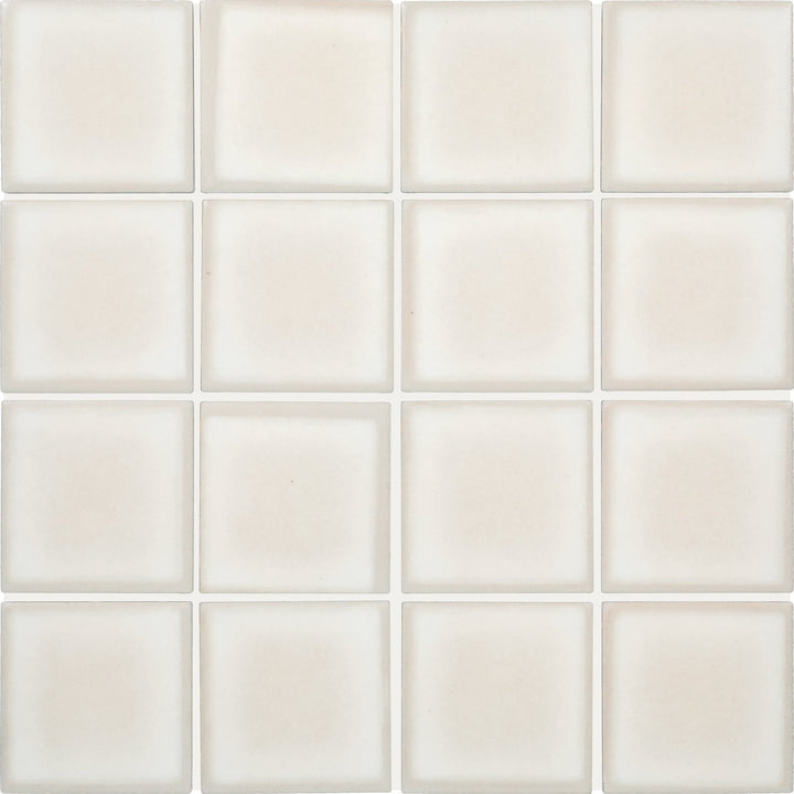 Daltile Vistaframe Natural White 12-in x 12-in Matte Ceramic Brick look Mosaic Floor and Wall Tile product image