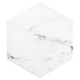 Timeless Calacatta Hex 8-5/8 in. x 9-7/8 in. Porcelain Floor and Wall Tile (11.56 sq. ft. / case) - Super Arbor