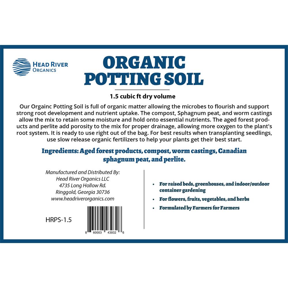1.5 cu.ft. Organic Potting Soil - Super Arbor