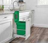 Rev-A-Shelf 24-Quart Plastic Soft-Close Pull-Out Trash Can
