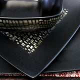 Naina 16-Piece Modern Black Stoneware Dinnerware Set (Service for 4)