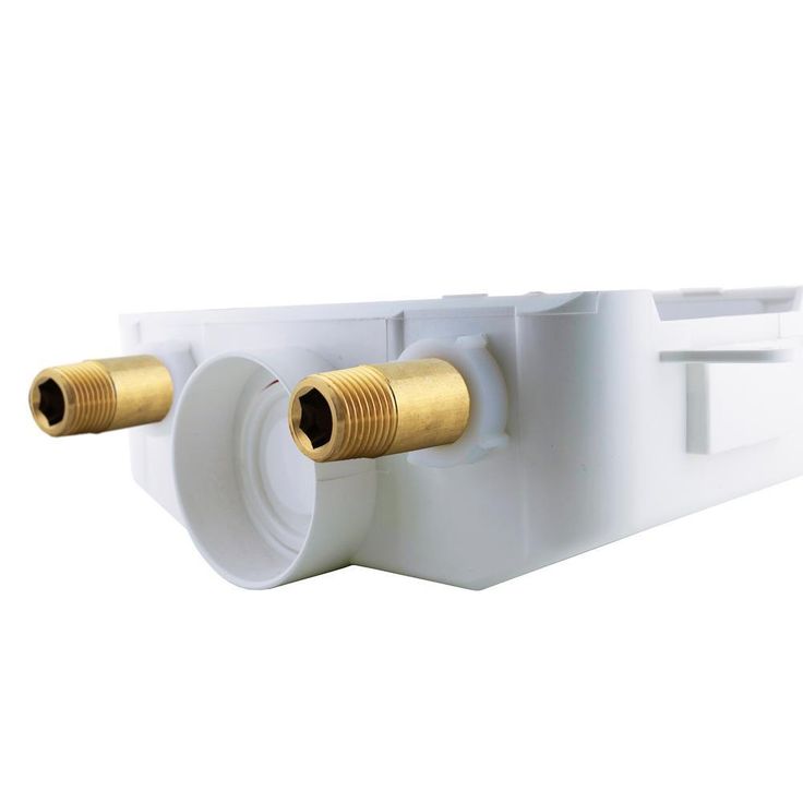 1/2 in. x 3/4 in. MHT Brass Washing Machine Outlet Box with Water Hammer with 1/2 Sweat Connection