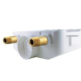 1/2 in. x 3/4 in. MHT Brass Washing Machine Outlet Box with Water Hammer with 1/2 Sweat Connection