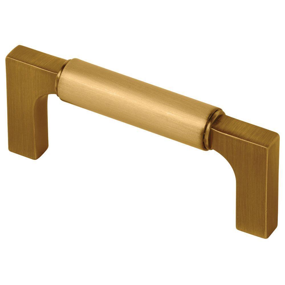 Artesia 8-13/16 in. (224mm) Center-to-Center Champagne Bronze Drawer Pull - Super Arbor
