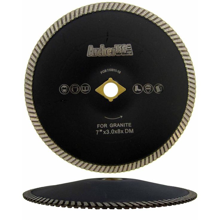 Archer USA 7 in. Turbo Contour Diamond Blade for Curved Cutting
