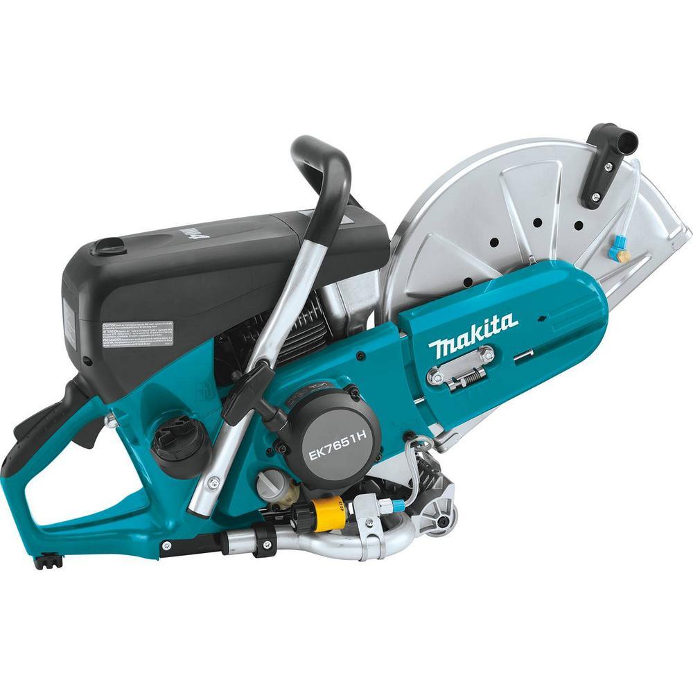 4-Stroke (MM4) 14 in. 76cc Gas Saw with bonus 14 in. Segmented Rim Dual Purpose Diamond Blade - Super Arbor