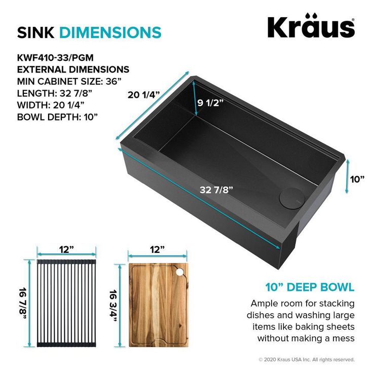 Gunmetal 32.88 in. Stainless Steel 16-Gauge PVD Single Bowl Farmhouse Apron Workstation Kitchen Sink with Accessories