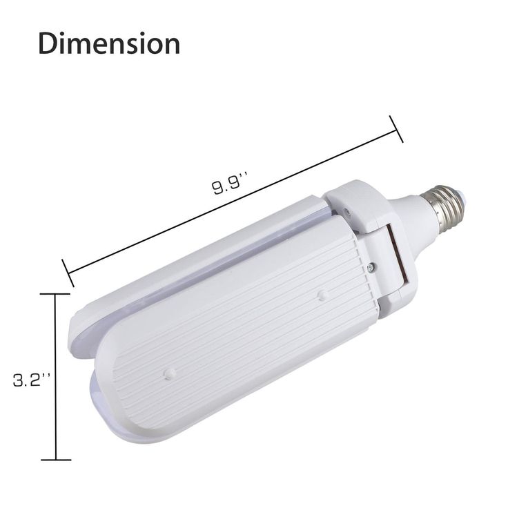 60W/45W LED Garage Lights, TSV 4/3 LED Heads Foldable Trilright Garage Ceiling Lighting 3200LM 6500K White LED Shop Light, Deformable LED Garage Ceiling Lighting Bulbs Workshop Light for Workbench